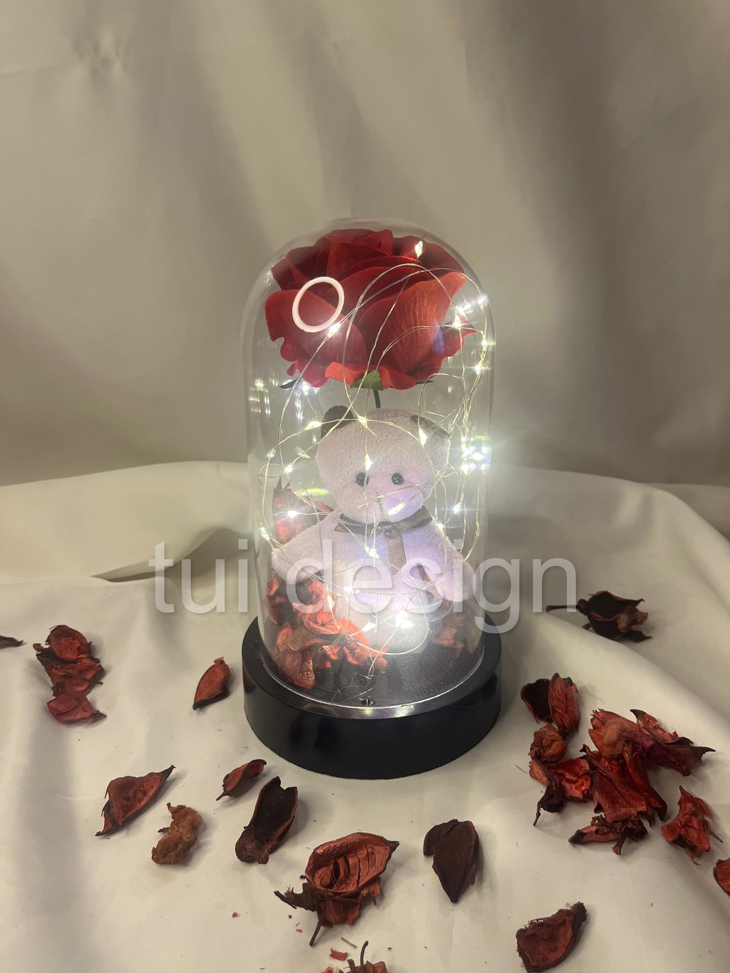 Ayıcıklı Ledli Fanus