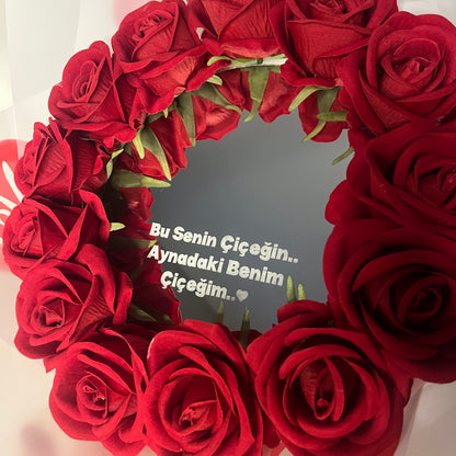 Love Jelatinli Aynalı Buket