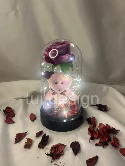 Ayıcıklı Ledli Fanus