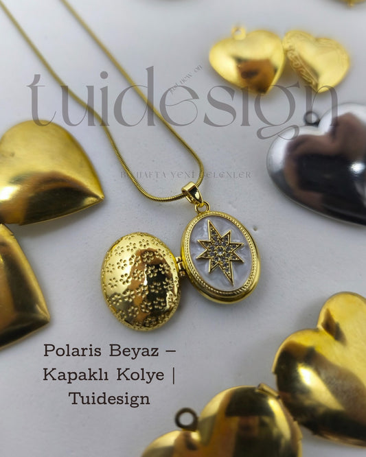Çelik Polaris Kapaklı Kolye